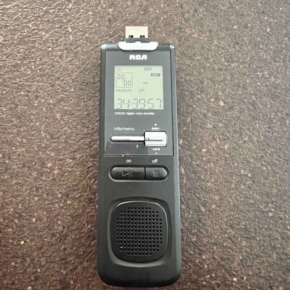 RCA personal recorder